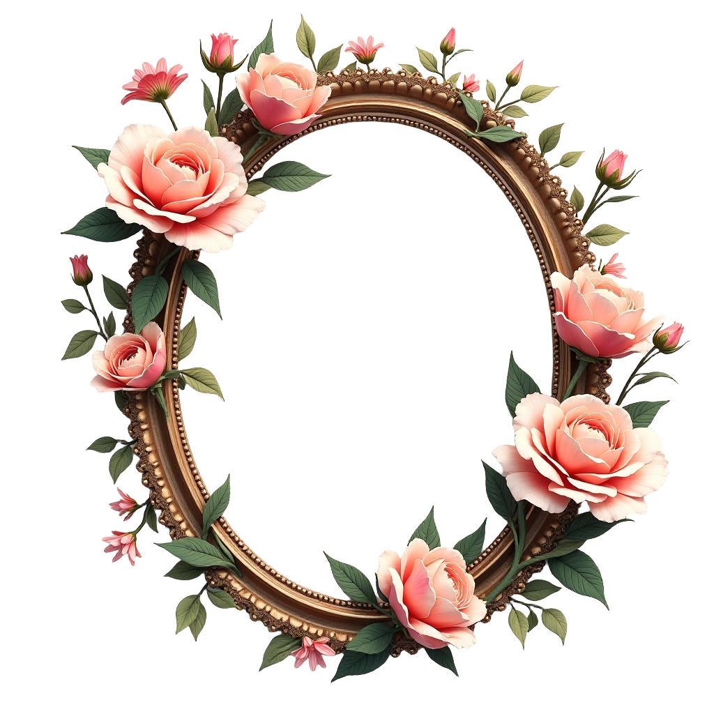 Vintage Floral Frame